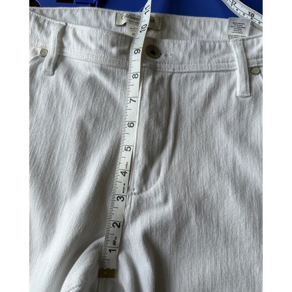 Coldwater creek white ankle pants XL summer cool white excellent condition SFPF - Picture 7 of 9